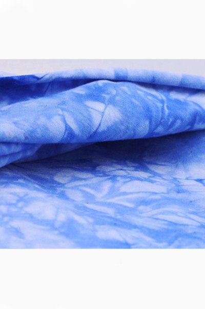 FS-BBH 時尚面料 扎染面料 扎染布 全棉平紋活性印花 彩潑印花 140g  扎 染 t 恤 側面照